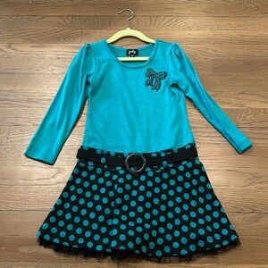 Pinky Girl’s Blue Dress - Size 6